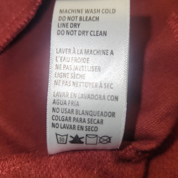 Good American Sueded Fleece Shacket Shirt Jacket In Burgundy Size XS - S - Picture 8 of 13